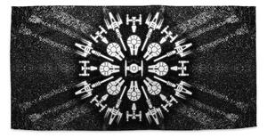 Sablio Uterák Star Wars Vesmírne lode na šedom abstrakte - 30x50 cm