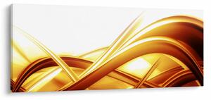 Obraz - Žltá abstrakcia (120x50 cm)