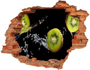 Samolepiaca diera na stenu nálepka Kiwi a voda