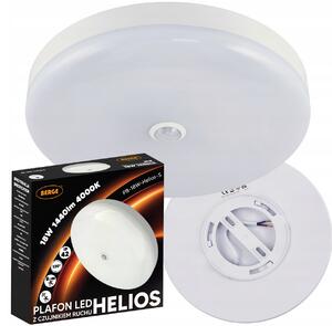 BERGE LED stropné svietidlo s pohybovým senzorom 18W - IP40 - neutrálna farba