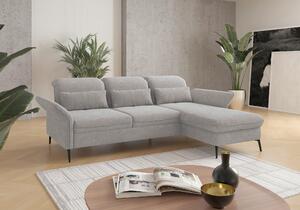 ROHOVÁ SEDAČKA, textil, svetlosivá Sit & More - Sedačky, Online Only