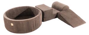 Bazénová zostava Corduroy Brown, 90x30 cm
