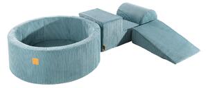 Bazénová zostava Corduroy Turquoise, 90x30 cm