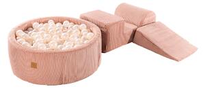 Bazénová zostava Corduroy Pink, 90x30 cm, Ružová