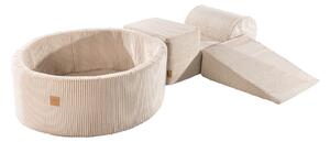 Bazénová zostava Corduroy Ecru, 90x30 cm