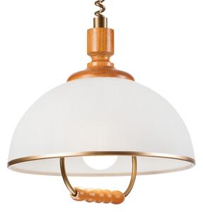 Sťahovací luster RAMONA 1xE27/60W/230V béžová/hnedá
