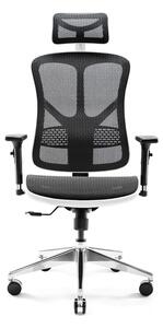 Kancelárska ergonomická stolička DIABLO V-BASIC: bielo-čierna Diablochairs NN-U9FW-O8QY