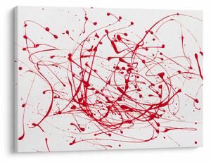Obraz technikou Drippingu (70x50 cm)
