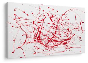 Obraz technikou Drippingu (90x60 cm)