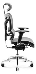 Kancelárska ergonomická stolička DIABLO V-COMMANDER : čierno-šedá Diablochairs 68-DVBO-6KIF