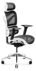 Kancelárska ergonomická stolička Diablo V-Commander bielo-čierna Diablochairs 0I-6P6S-T8U5