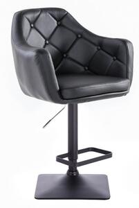 LuxuryForm Barová stolička ANDORA na čierne základni - čierna