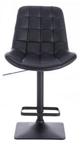 LuxuryForm Barová stolička PARIS na čierne podstave - čierna