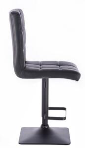 LuxuryForm Barová stolička TOLEDO na čierne podstave - čierna