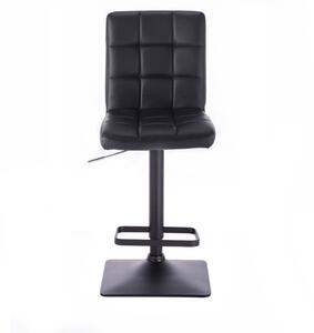 LuxuryForm Barová stolička TOLEDO na čierne podstave - čierna