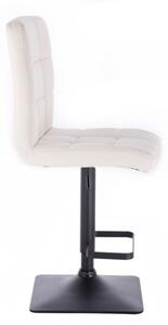 LuxuryForm Barová stolička TOLEDO na čierne podstave - biela
