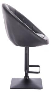 LuxuryForm Barová stolička VERA na čierne podstave - čierna