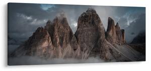 Obraz - Tri Zuby, Talianske Dolomity (120x50 cm)