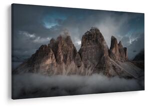 Obraz - Tri Zuby, Talianske Dolomity (90x60 cm)
