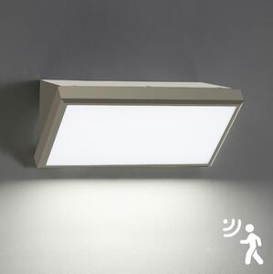 Brilagi-LED Vonkajšie nástenné sviet. so senzorom TRIANGLE LED/20W/230V šedá IP65