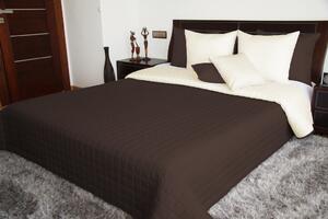 Klasická krémovo hnedá prikrývka na všetky typy postelí 75 x 160 cm