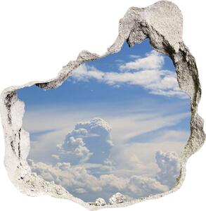 Nálepka 3D diera na stenu Mraky na oblohe nd-p-115551342