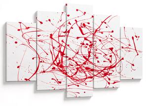 Obraz technikou Drippingu (150x105 cm)