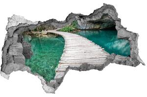 Diera 3D v stene nálepka Plitvické jazerá nd-b-44743153