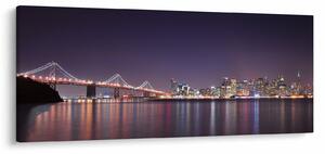Obraz pohľadu na San Francisco, California (120x50 cm)
