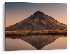 Obraz odrazu hory Taranaki, Nový Zéland (70x50 cm)
