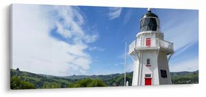 Obraz majáku Akaroa, Nový Zéland (120x50 cm)
