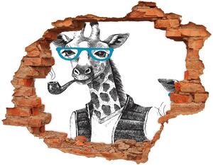 Fototapeta diera na stenu 3D Žirafa okuliare nd-c-122012386
