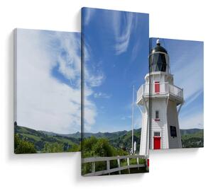 Obraz majáku Akaroa, Nový Zéland (90x60 cm)