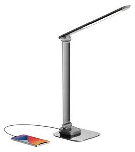 LED Stmievateľná stolná lampa s USB LED/7,5W/230V 3000K/4000K/5500K antracit