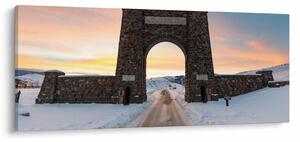 Obraz brány, Yellowstone (120x50 cm)