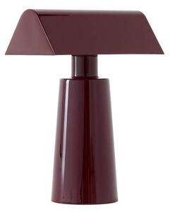 &Tradition Prenosná lampa Caret, dark burgundy 83531001