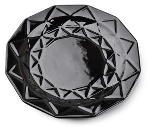 Affekdesign Keramický Tanier Adel 24 cm čierny