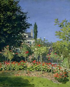 Obrazová reprodukcia Flowering Garden at Sainte-Adresse, c.1866, Claude Monet