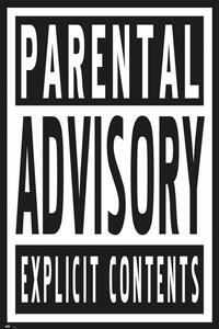 Plagát, Obraz - Parental Advisory - Vertical, (61 x 91.5 cm)