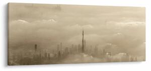 Obraz mesta v mrakoch (120x50 cm)