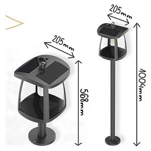 Viking - LED solárne svietidlo so senzorom LED/2W/3,7V IP54 4000K 2000 mAh