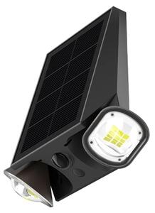 Viking - stmievateľné solárne nástenné LED svietidlo so snímačom LED/1,3W/3,7V IP44 4000K