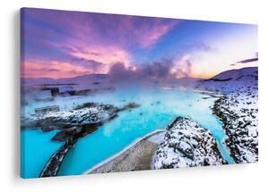 Obraz - Modrá lagúna na Islande (90x60 cm)