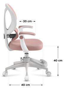Detská otočná stolička Mark Adler Junior 4.5 Pink