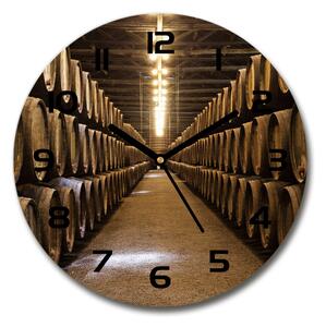 Sklenené hodiny okrúhle Vináreň v Porto