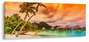 Obraz - Ostrov Bora Bora (120x50 cm)