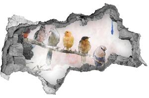 Diera 3D fototapeta nálepka Vtáky na vetve nd-b-68365798