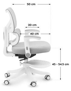 Detská otočná stolička Mark Adler Junior 5.3 Grey