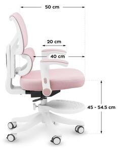 Detská otočná stolička Mark Adler Junior 5.3 Pink