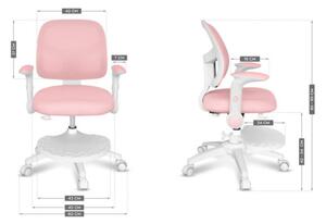 Detská otočná stolička Mark Adler Junior 5.0 Pink